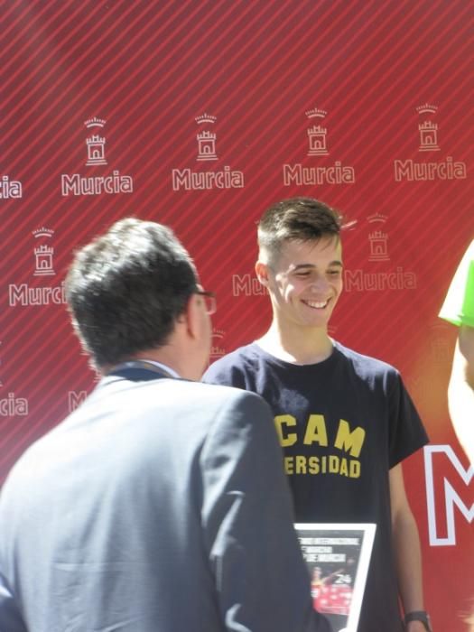 Entrega de premios en el Gran Premio de Marcha Ciudad de Murcia