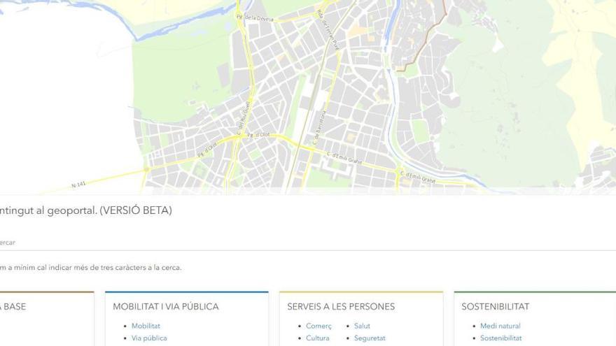 Girona posa en línia el Geoportal, una nova eina de consulta i descàrrega d&#039;informació cartogràfica