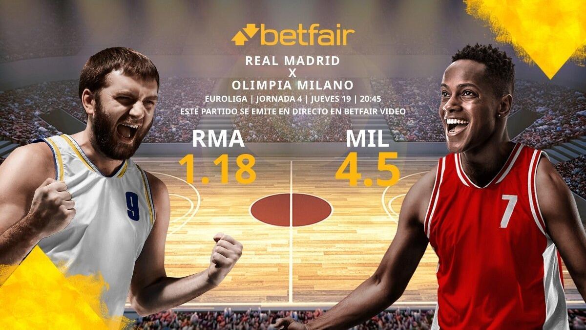 Real Madrid Baloncesto vs. Olimpia Milano: horario, TV, estadísticas, clasificación y pronósticos de la Euroliga