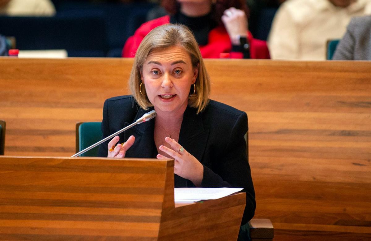 La vicepresidenta Natàlia Enguix, en un pleno.