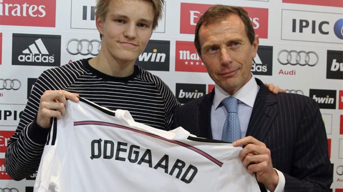 Martin Odegaard, el día de su presentación