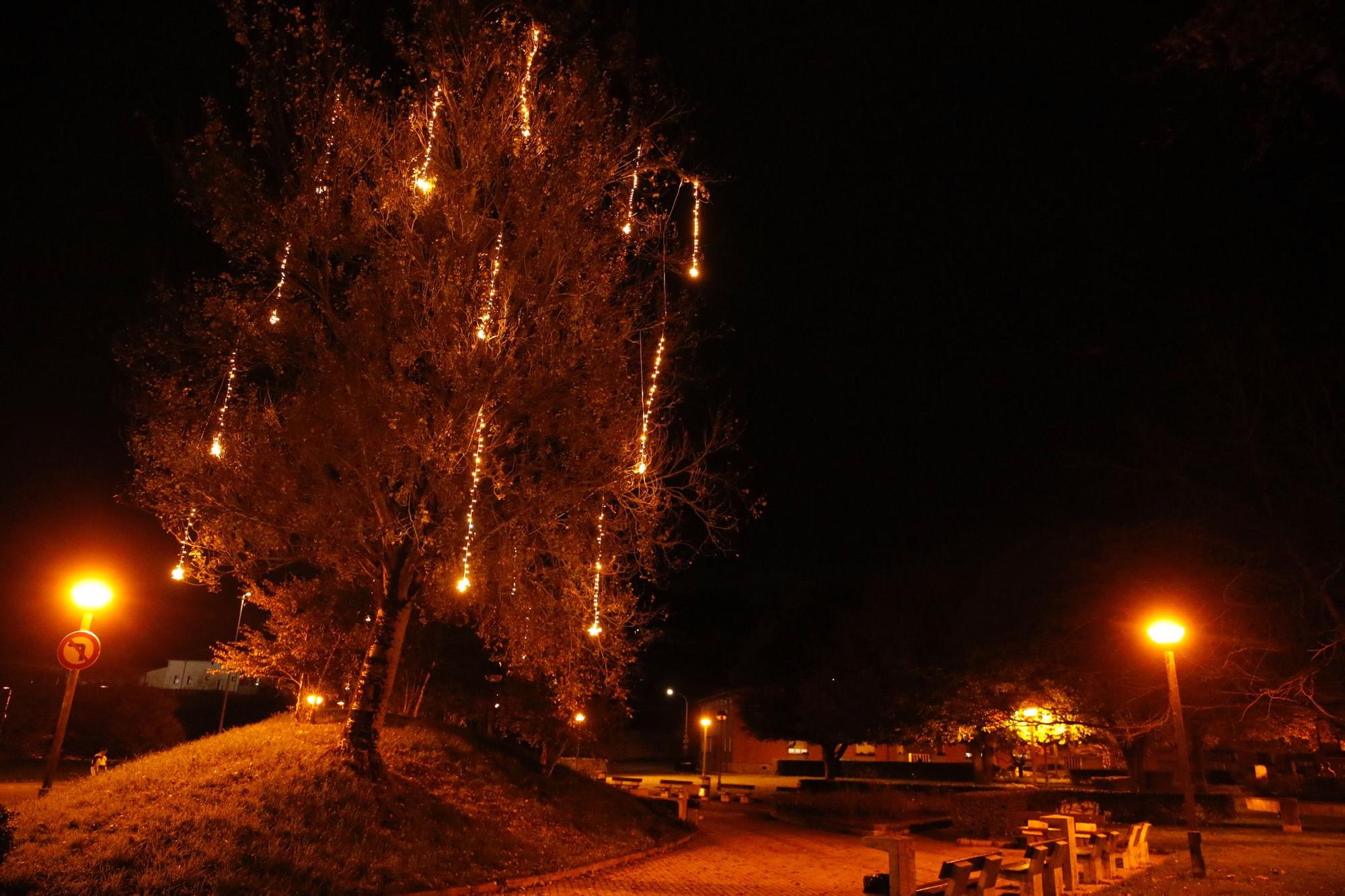 En imágenes: La iluminación en la zona rural de Gijón