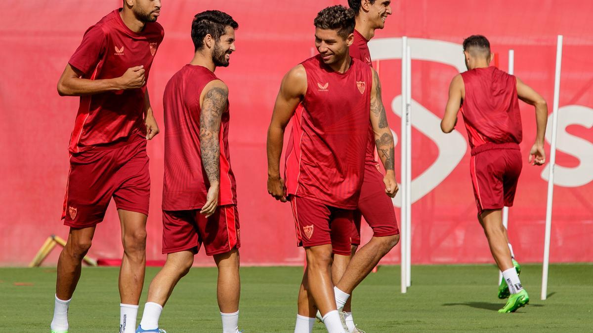 Isco entrena ya con el Sevilla