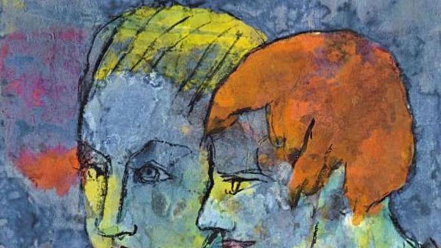 La joven pareja, obra de los años 30 de Emil Nolde.