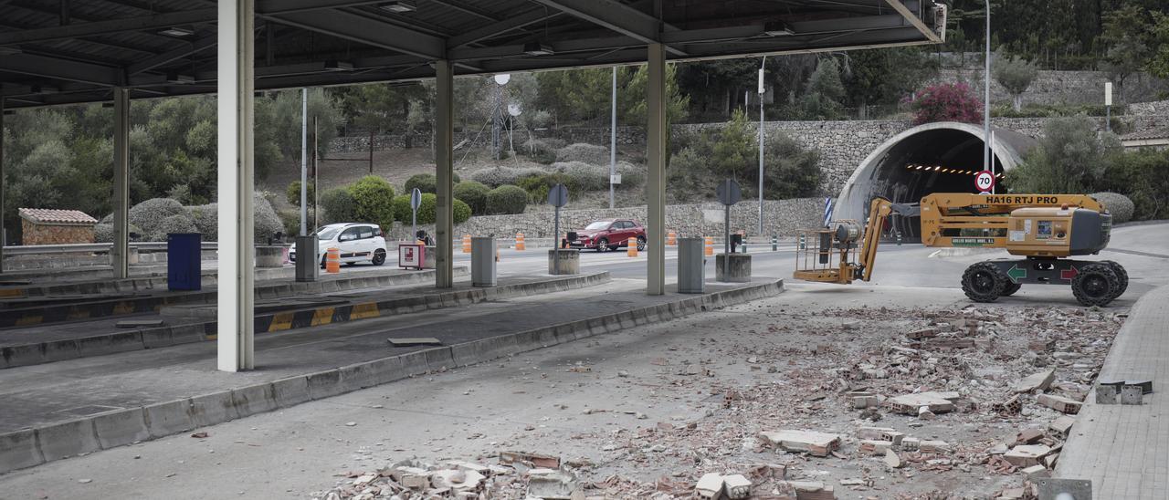 El Consell desmantela la estación de peaje del túnel de Sóller