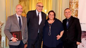 De izquierda a derecha, Víctor Garcia de Gomar, Salvador Alemany, Montse Caballé Claus y Joan Matabosch.