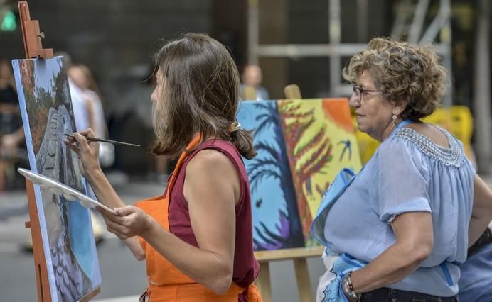 LAS PALMAS DE GRAN CANARIA A 27/05/2017 Concurso de pintura rápida Zona Comercial Mesa y López. FOTO: J.PÉREZ CURBELO