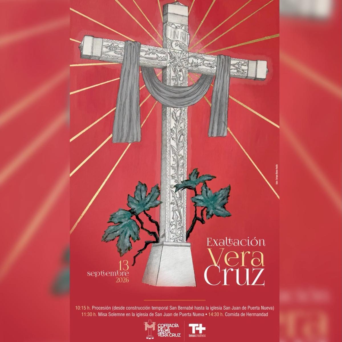cartel anunciador de la Exaltación de la Santa Cruz.