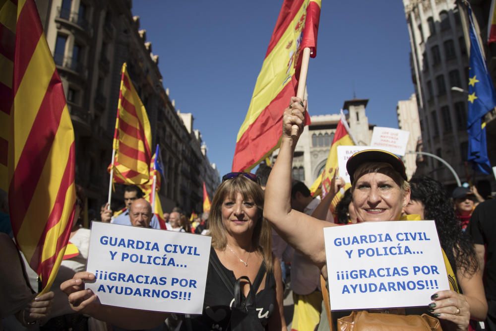 Manifestación en Barcelona por la unidad de España