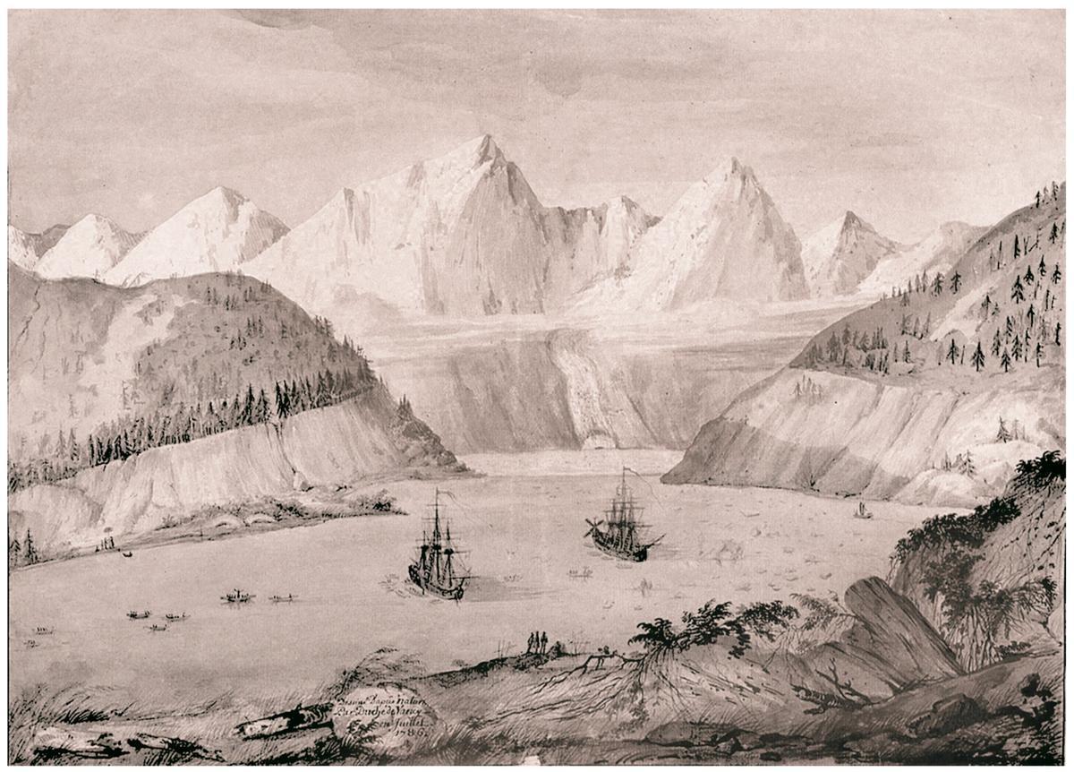 Bahía de Alaska donde tuvo lugar el mayor megatsunami; las marcas en sus laderas lo atestiguan