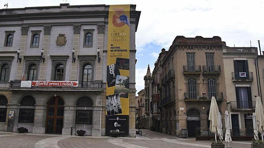 El centre d&#039;Igualada, en la segona fase de confinament