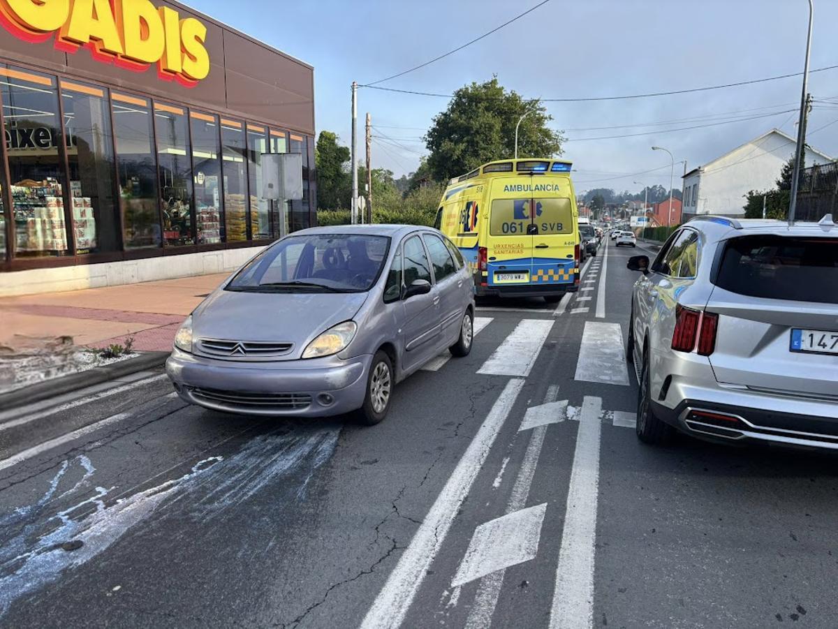 El accidente se produjo en el paso de peatones de O Vinquiño.