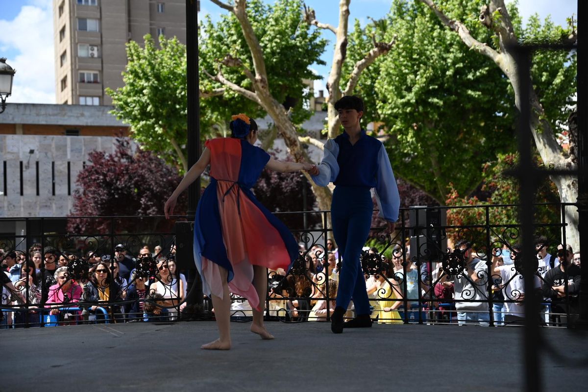 Uno de los bailarines que han participado en la exhibición.