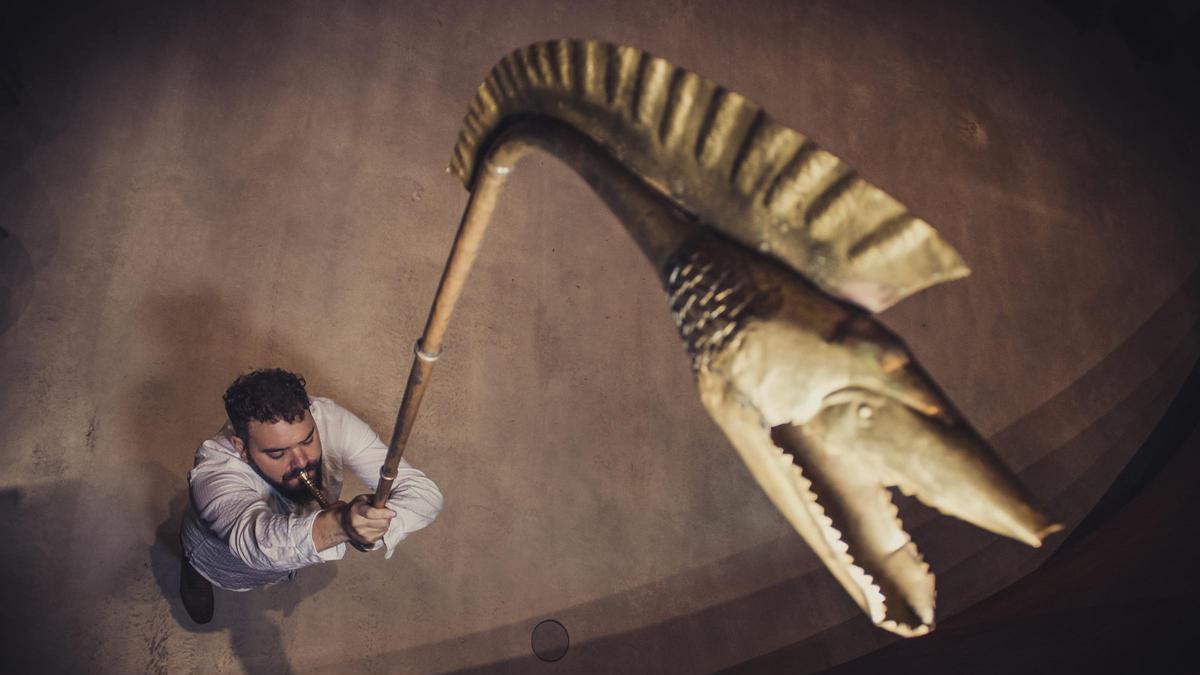 El karnyx es uno de los instrumentos que se podrán ver en el espectáculo de Abraham Cupeiro en Novelda