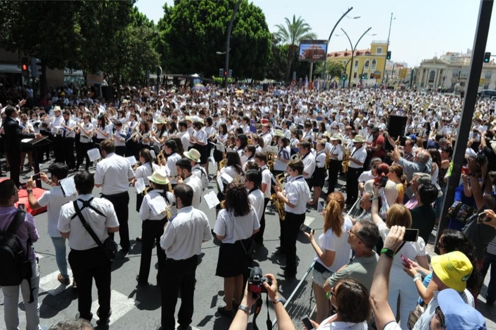 Encuentro de bandas de música en Martínez Tornel