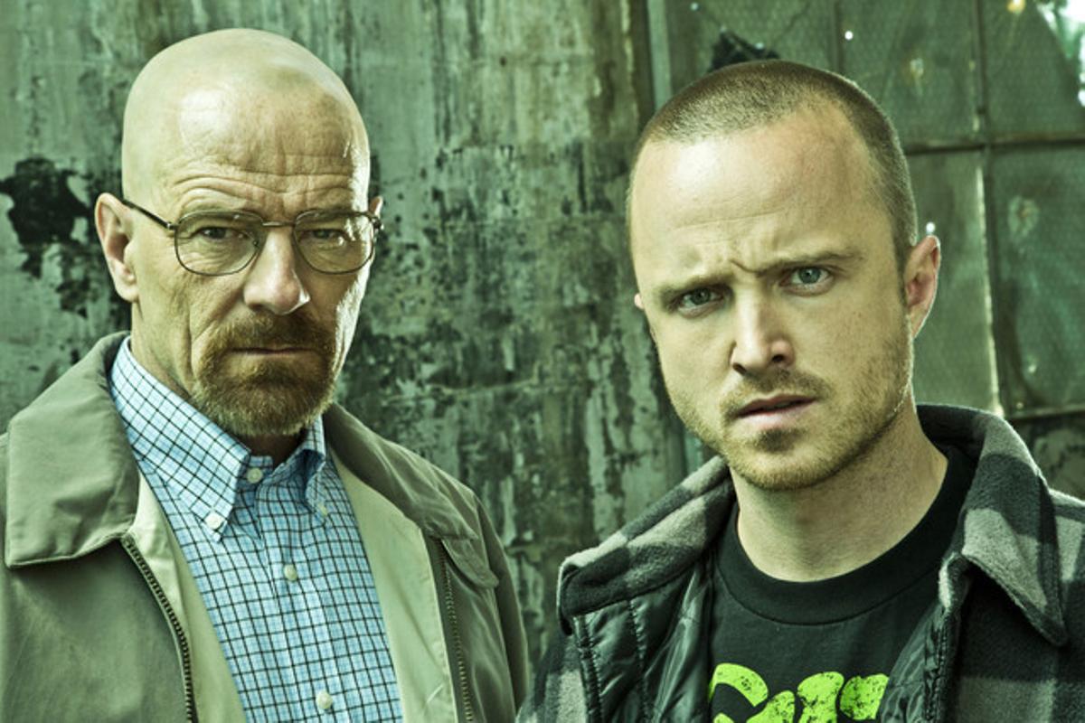 Els ’cuiners’ de ’Breaking Bad’, Walter White (Bryan Cranston) i, a la dreta, Jesse Pinkman (Aaron Paul). Els ’cuiners’ de ’Breaking Bad’, Walter White (Bryan Cranston) i, a la dreta, Jesse Pinkman (Aaron Paul).