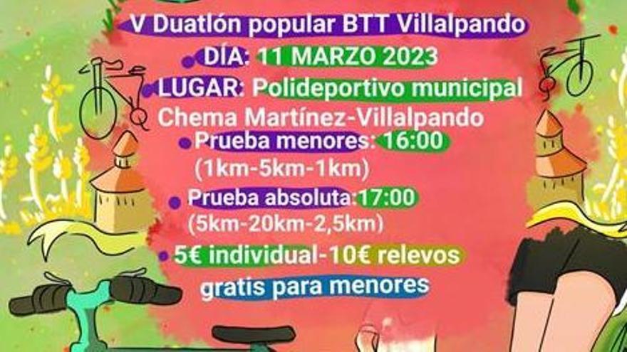 El IES Tierra de Campos y el Ayuntamiento de Villalpando organizan el V Duatlón de la localidad