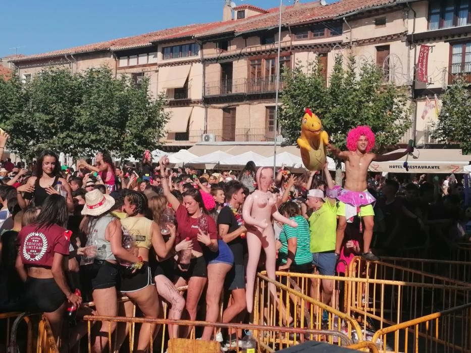 Animado desfile de peñas de Toro.