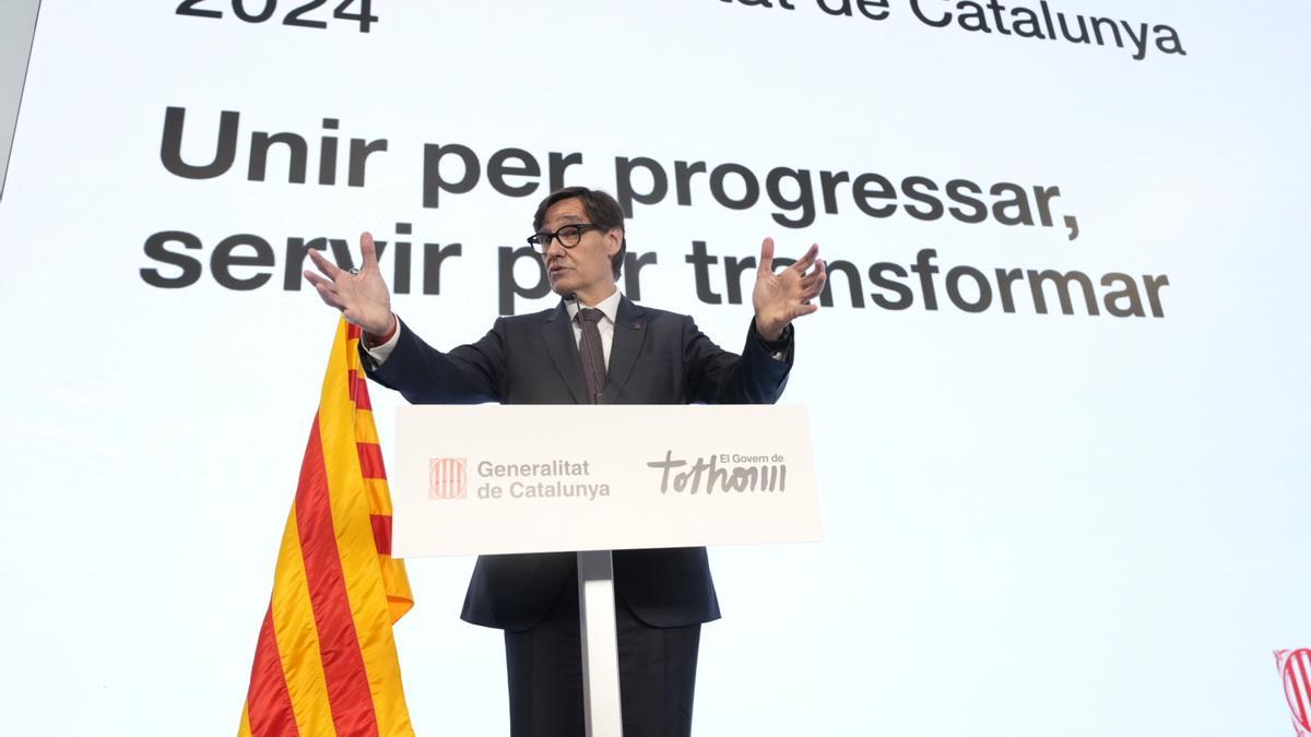 El president de la Generalitat, Salvador Illa, este viernes.