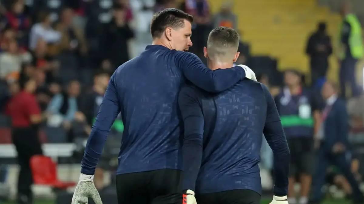Iñaki Peña y Szczesny, en una imagen esta temporada