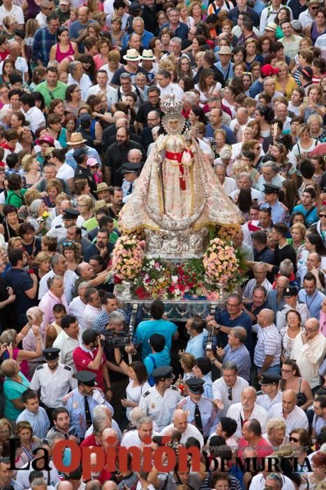 Salida de la Virgen de la Fuensanta desde la Cated