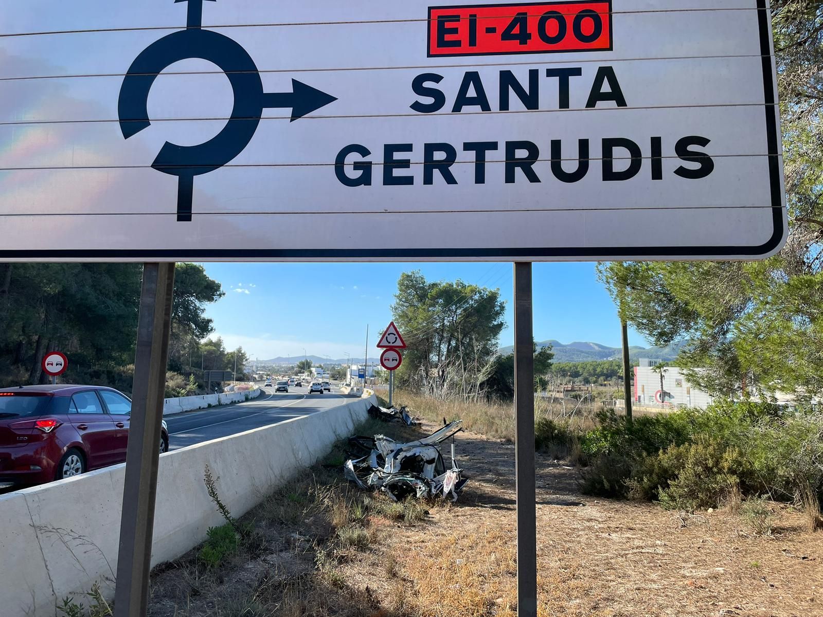 Galería: Accidente mortal en la carretera de Santa Eulària