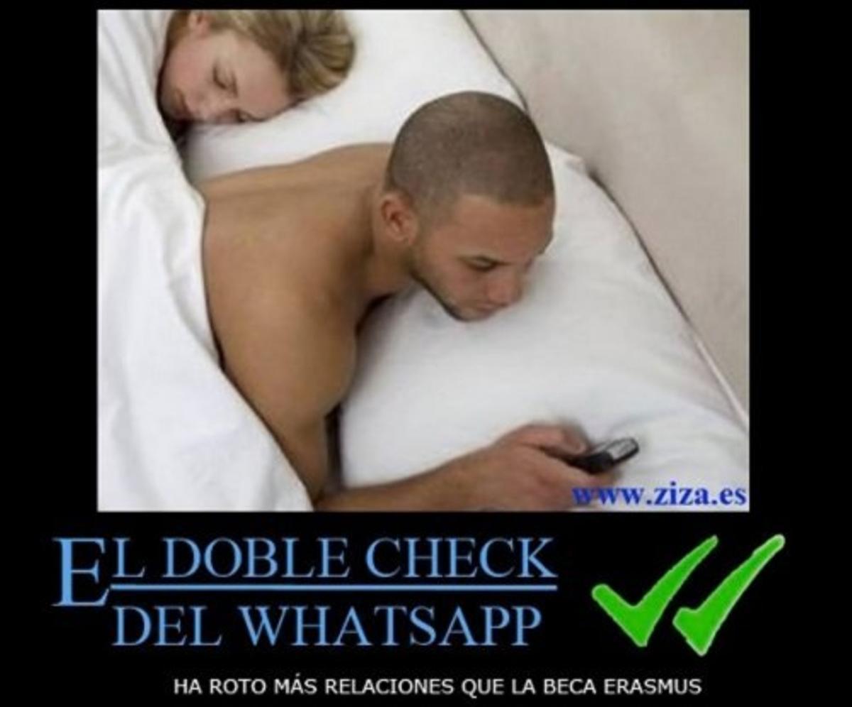 Los memes del doble check de Whatsapp Los memes del doble check de Whatsapp