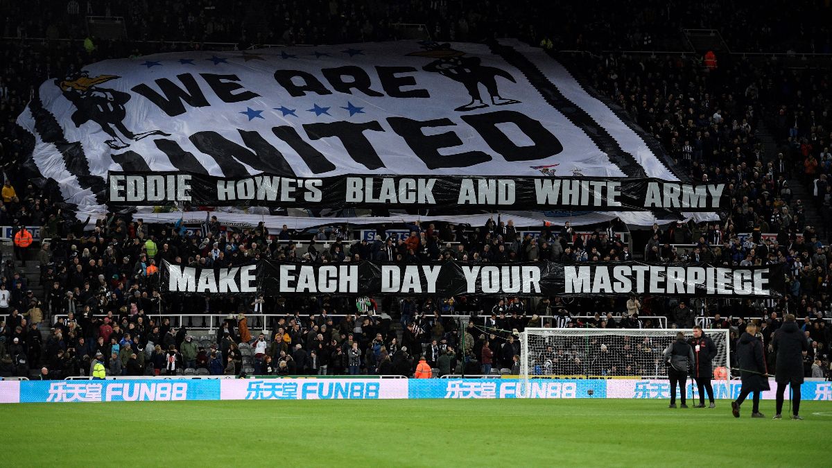 Aficionados del Newcastle United en St James' Park