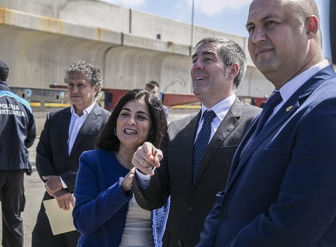 inauguración del puerto de granadilla por el ...