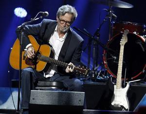 Eric Clapton, al concert benèfic 12-12-12, per a les víctimes del ’Sandy’.