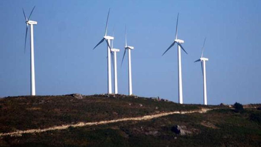 Un parque eólico en los montes de la provincia de Pontevedra