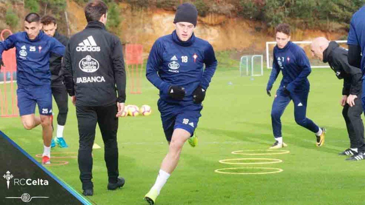 El Celta tuvo problemas en el entrenamiento