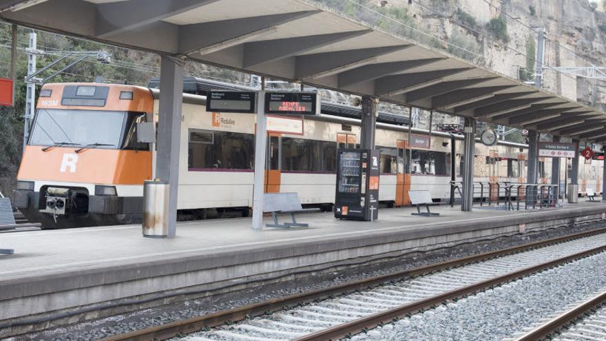 Imatge de l&#039;estació de Renfe de Manresa