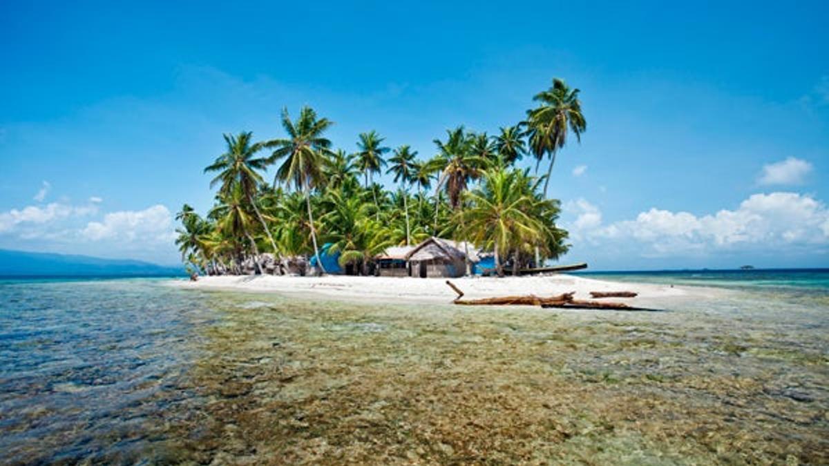 Isla Dupasunika en el archipiélago de San Blas, también conocido como Islas Kuna Yala