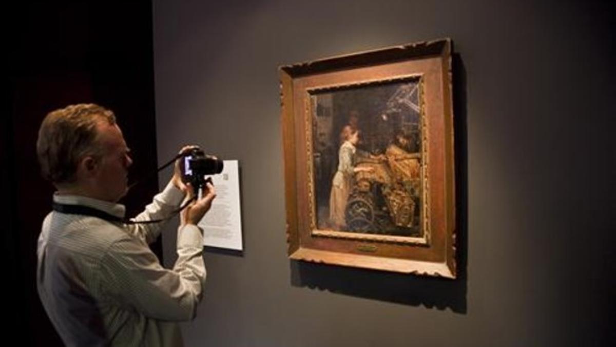'La nena obrera' , el cuadro de Joan Planella comprado por el Museu d'Història de Catalunya.