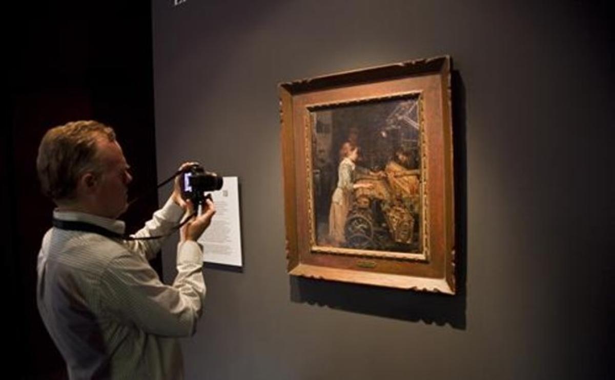 'La nena obrera' , el cuadro de Joan Planella comprado por el Museu d'Història de Catalunya.