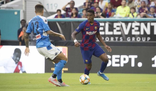 Las mejores imágenes del partido FC Barcelona - Nápoles en el estadio Hard Rock de Miami.