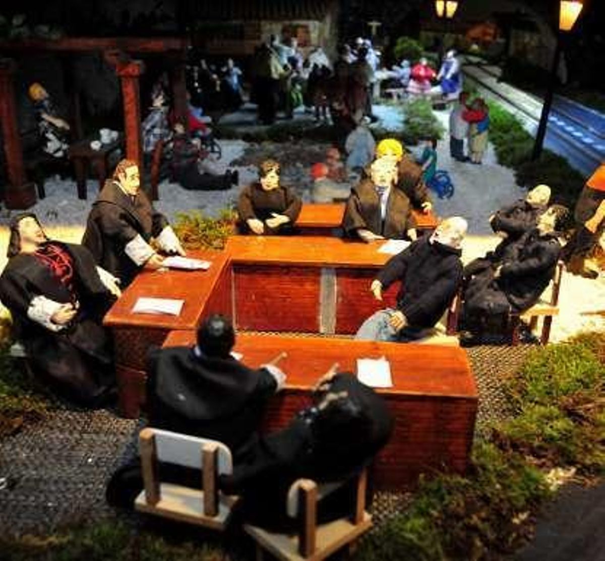 El Belén Artesanal de Valga ya desata pasiones y empieza a recibir numeroso público de toda Galicia