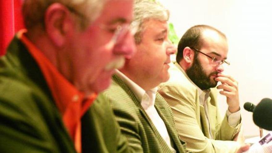 Abelardo González Blanco, Román Antonio Álvarez y Rubén Díez, director de «Sabugo Filarmonía Avilés».