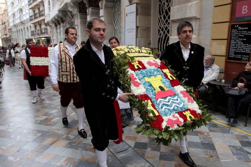 Ofrenda floral a la Virgen de la Caridad de Cartagena