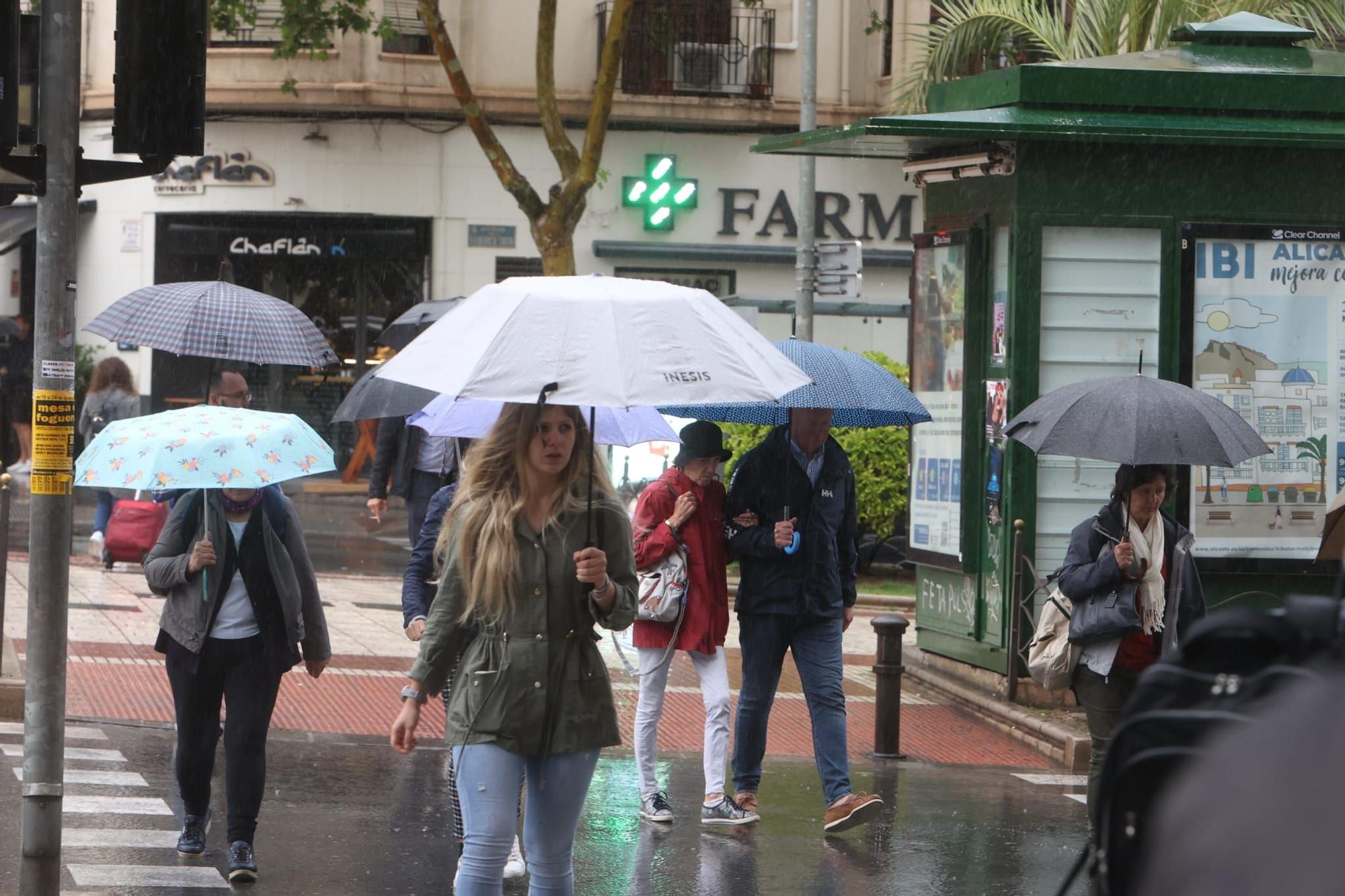 La DANA deja fuertes lluvias en Alicante