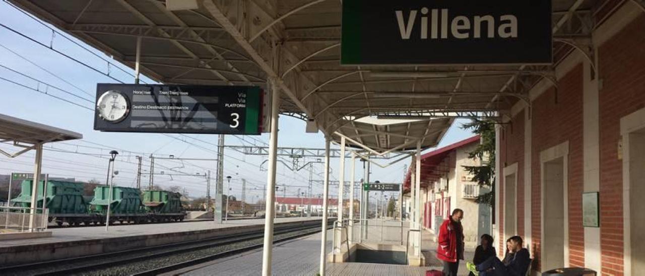Estación de trenes del centro de Villena.