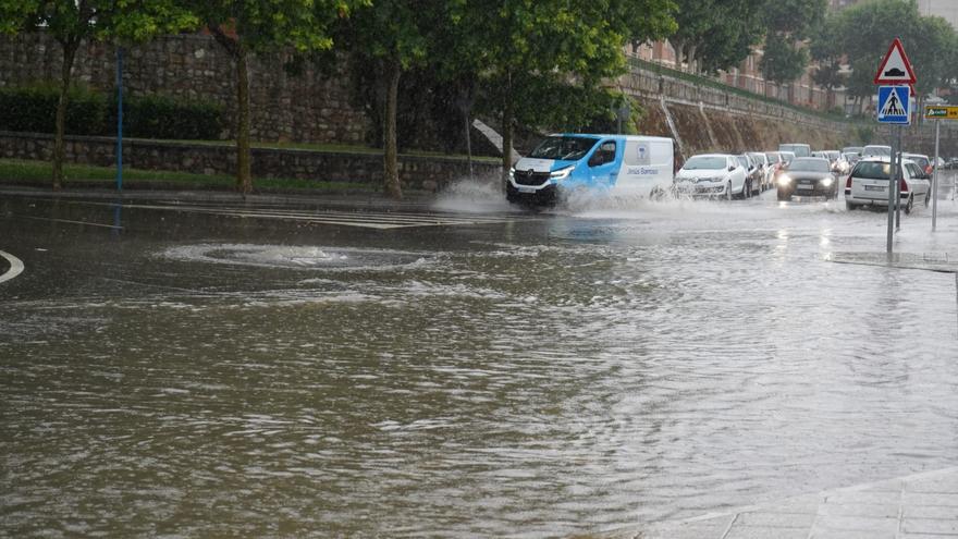 Inundaciones por la tormenta en Zamora