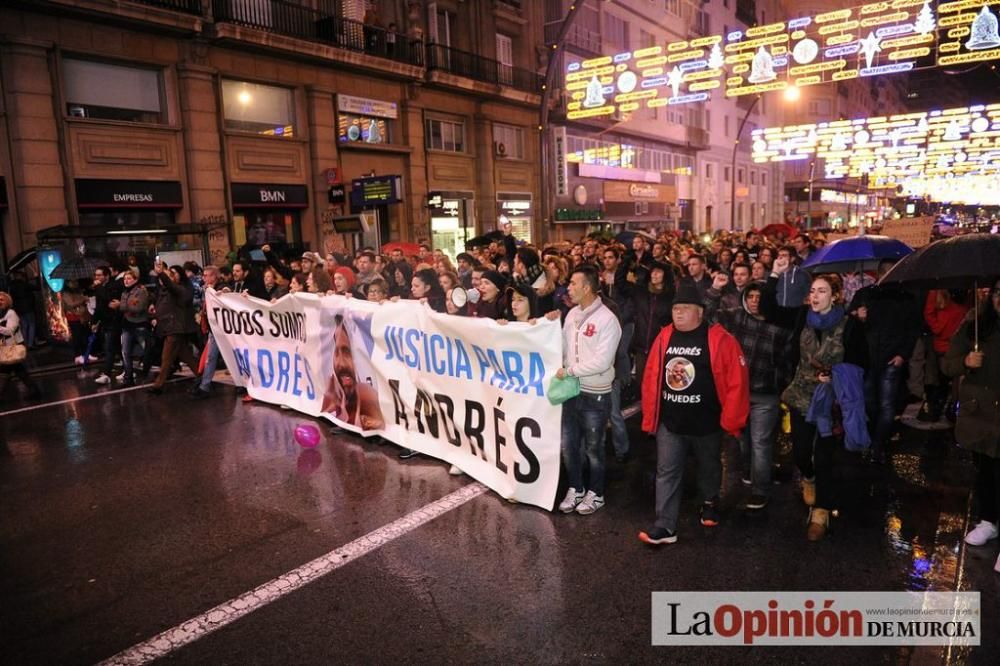 Protesta por la agresión a Andrés Martínez