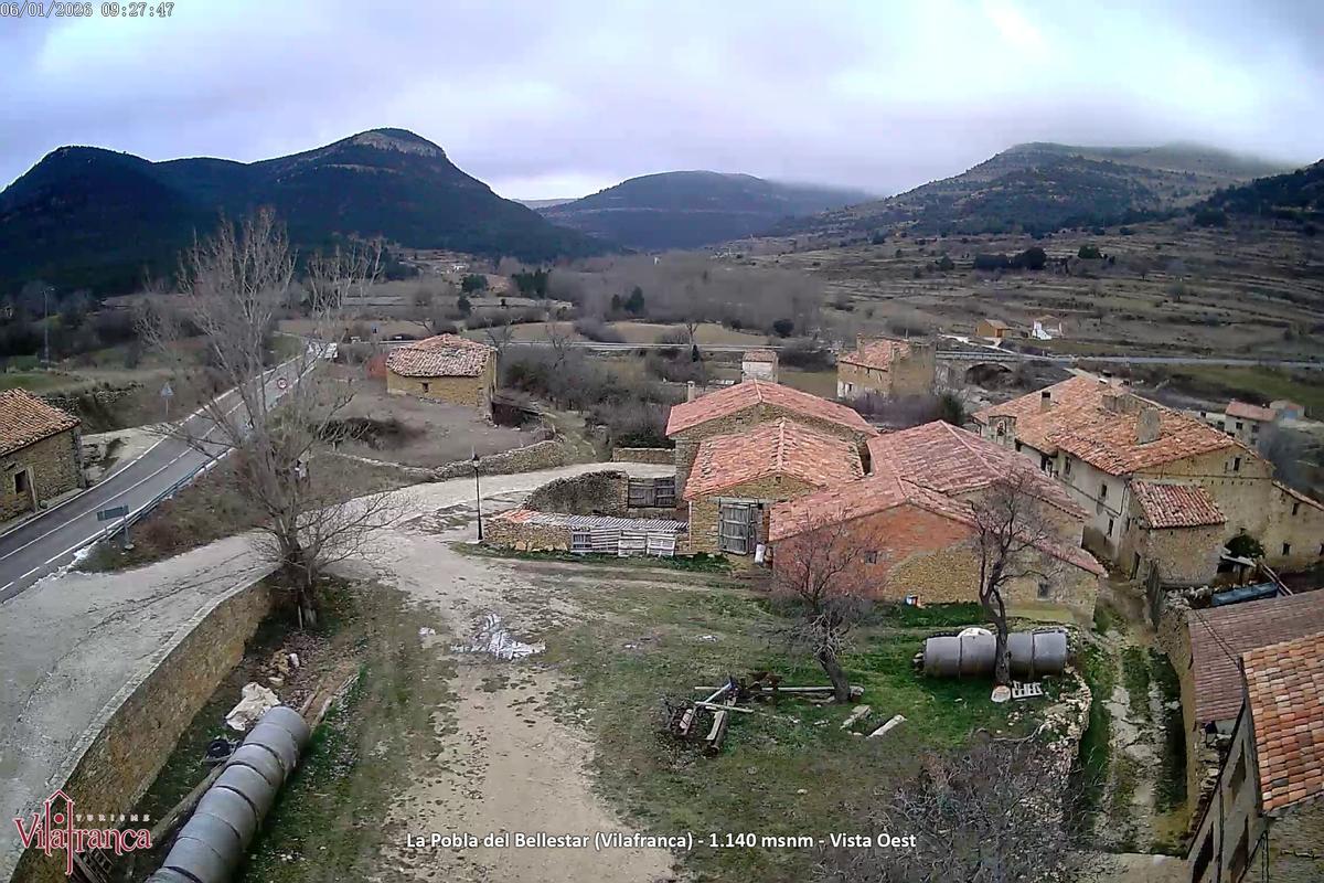 Imagen de la cámara de Avamet de la Pobla del Bellestar, hoy.