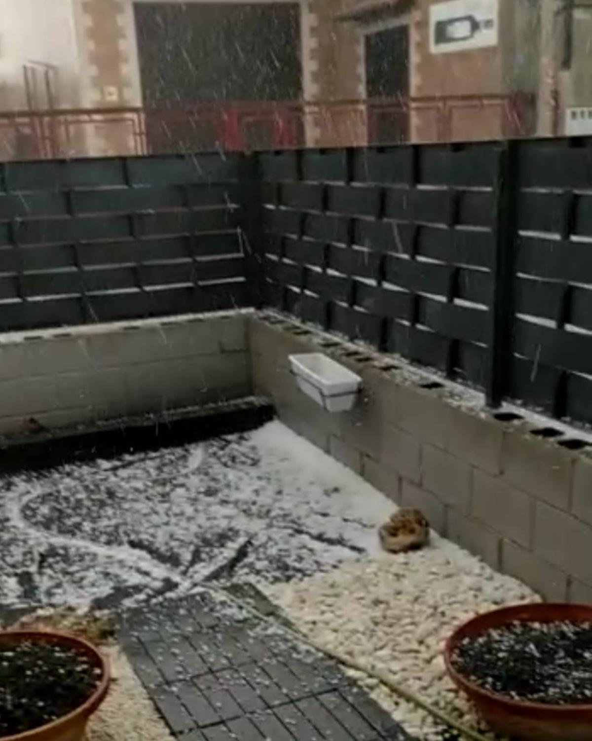 Granizo en el alfoz de Zamora