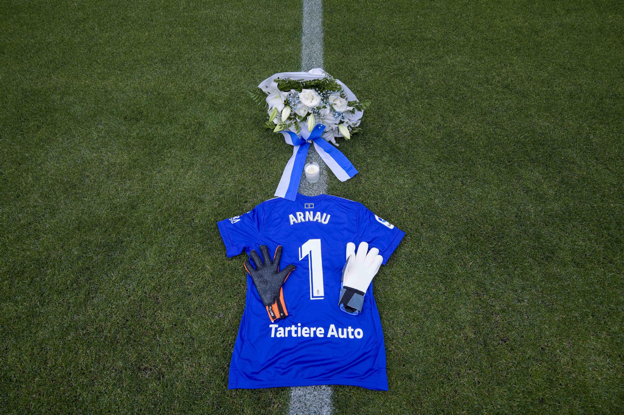 Las imágenes el homenaje a Arnau en el Tartiere