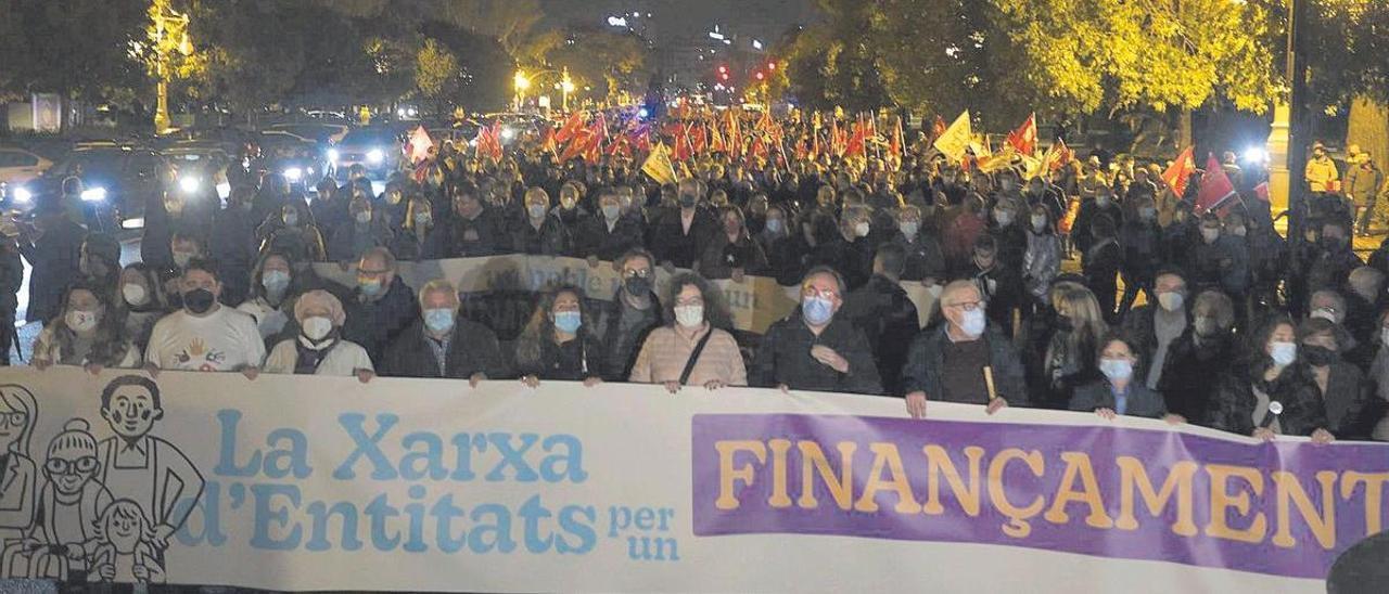 Imagen de archivo de una de las manifestaciones por una financiación justa