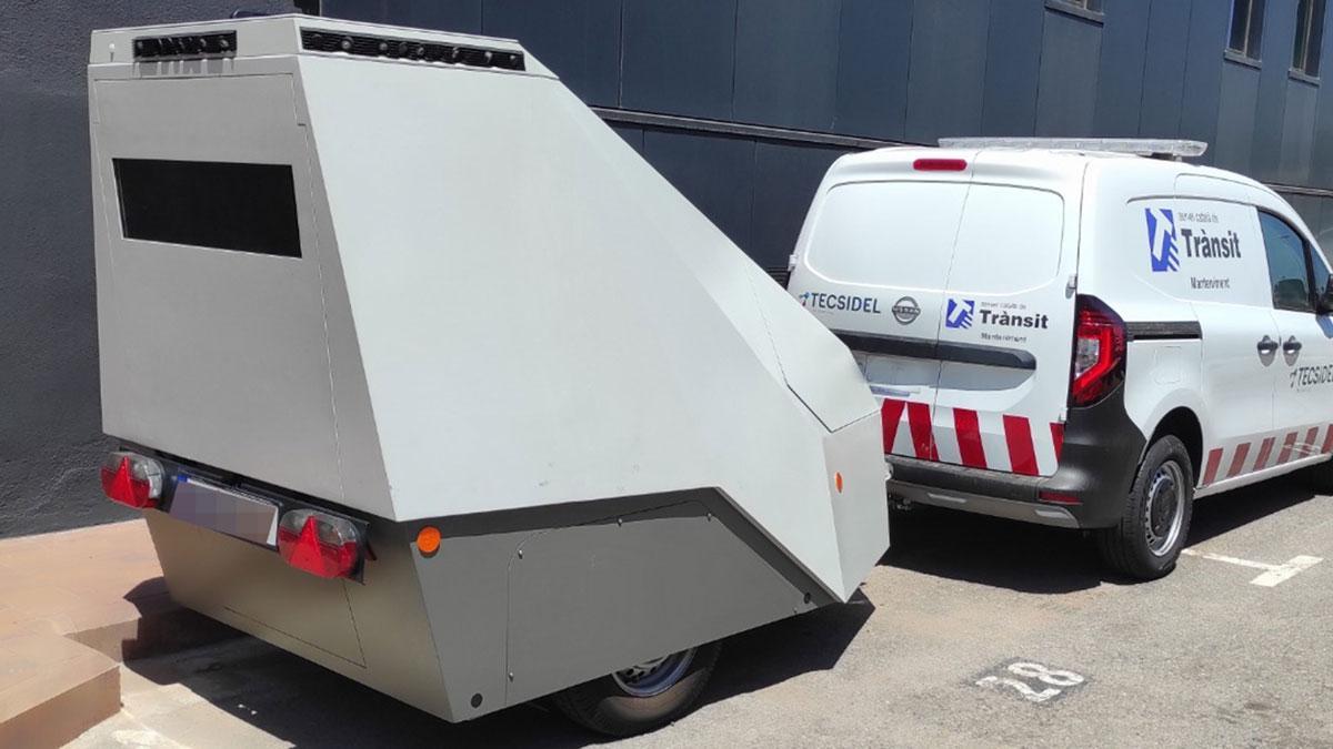 Un radar móvil del Servei Català de Trànsit.