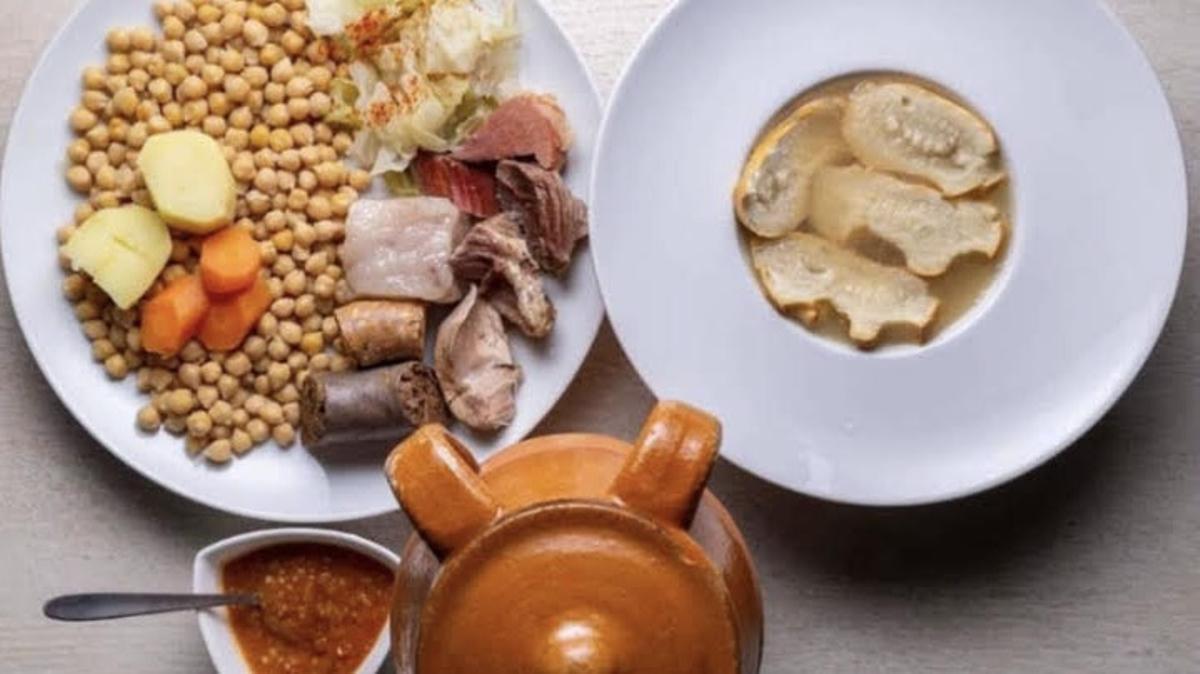 Cocido del restaurante La Bodeguita del Arte (Madrid).